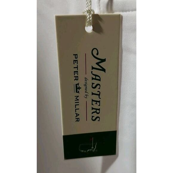 Men's Masters Peter Millar Golf Polo Shirt White Augusta National XL NWT - Picture 6 of 6